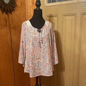 Signature Studio Multicolor Paisley Blouse